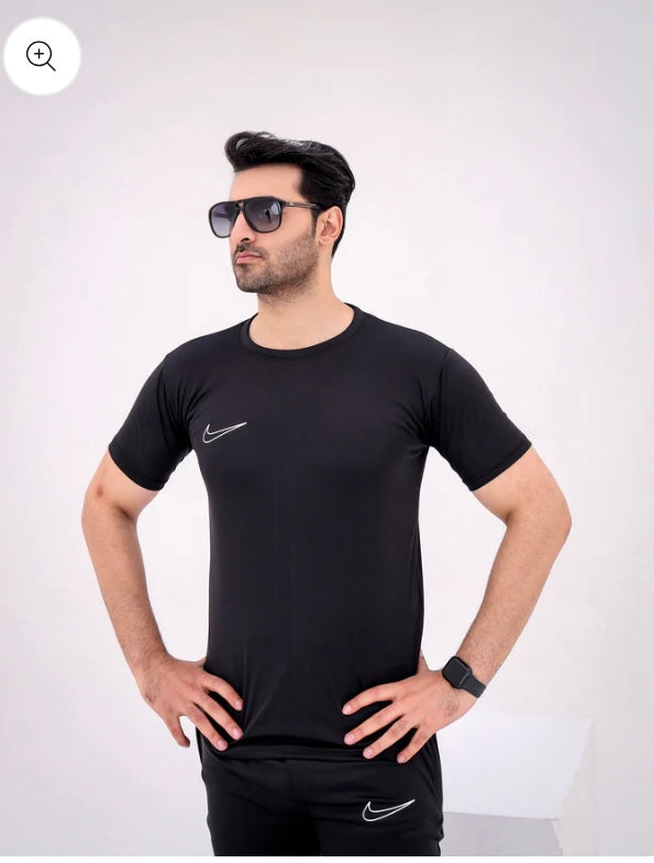 Mens NIKE BLACK Dri fit Tracksuit suit