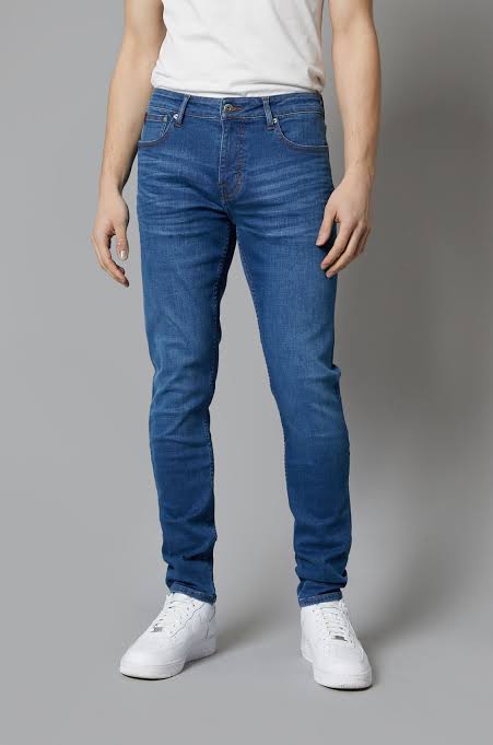 MENS Denim Mid Blue jeans Smart Fit Pant