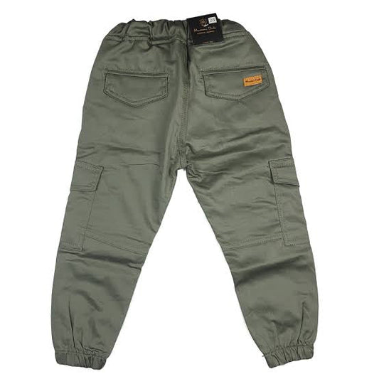 KIDS summer cargo trouser olive green