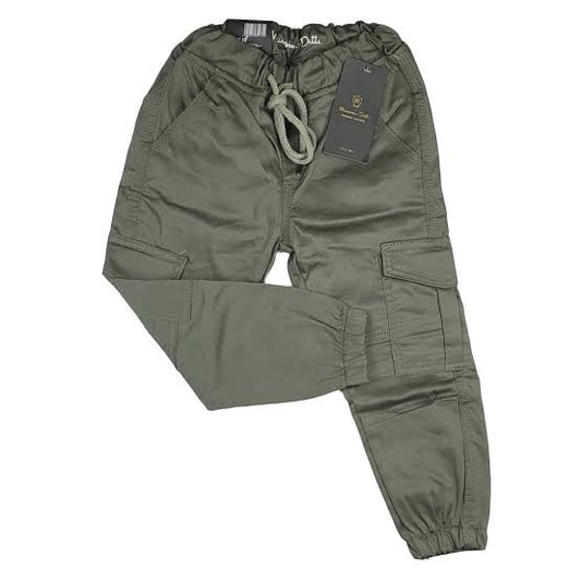 KIDS summer cargo trouser olive green