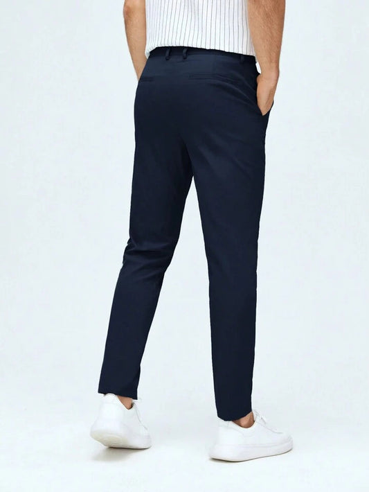 MENS BLUE Cotton Smart Fit Pant