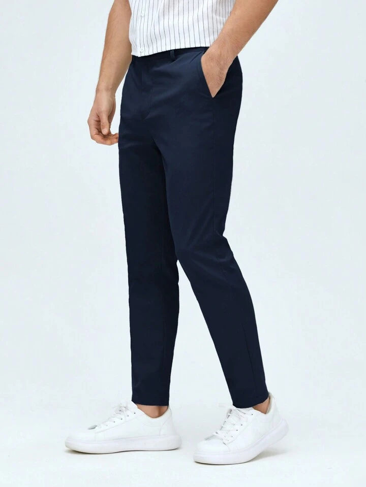 MENS BLUE Cotton Smart Fit Pant