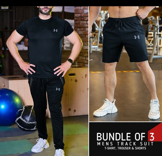 Mens Under Armour Pack of 3 Dri fit Tracksuit suit