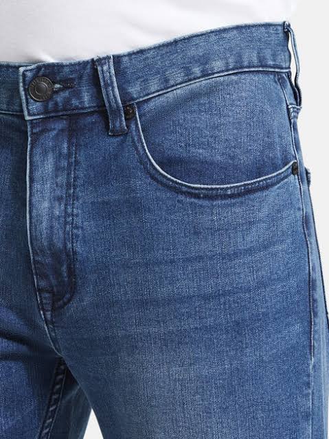 MENS Denim Mid Blue jeans Smart Fit Pant